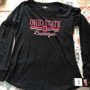 Ohio state scarlet & gray forever long tee shirt